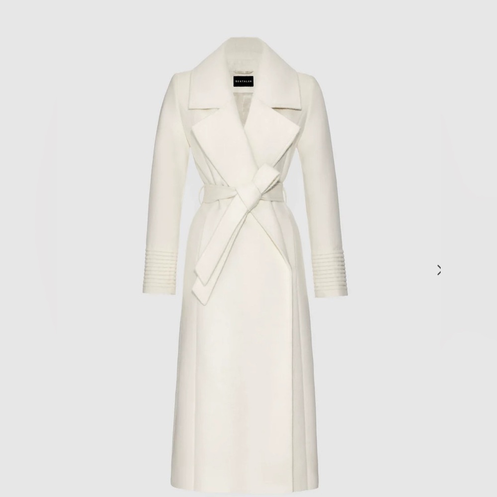 Sentaler Alpaca Coat (white/cream) - Picture 4 of 12